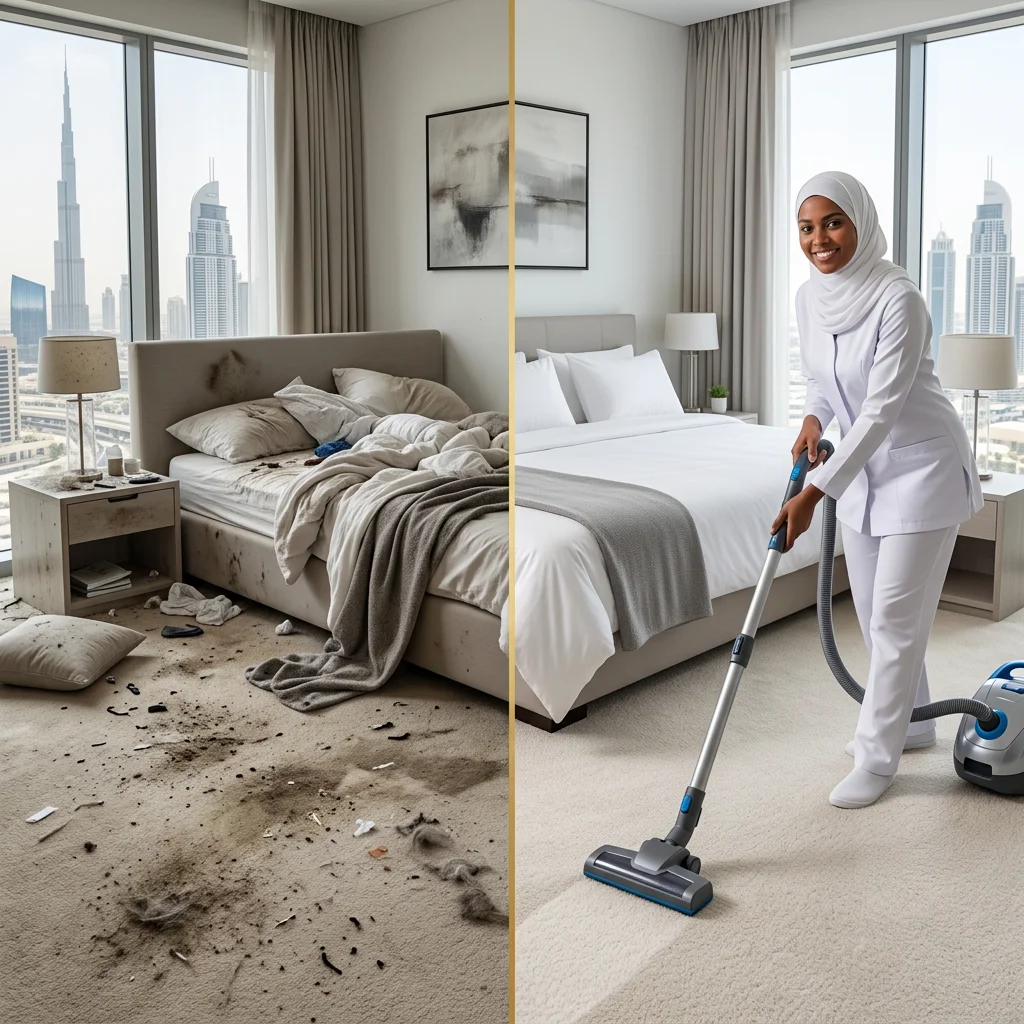 Carpet & Bedroom Cleaning Dubai Before and After